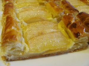 tarte feuilletee poires